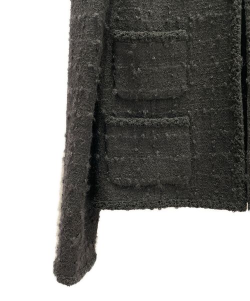 CHANEL（シャネル）CHANEL (シャネル) ツイードセットアップ ブラック サイズ:36の古着・服飾アイテム