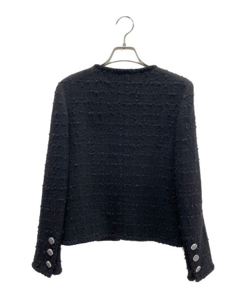 CHANEL（シャネル）CHANEL (シャネル) ツイードセットアップ ブラック サイズ:36の古着・服飾アイテム