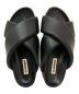 JIL SANDER (ジルサンダー) クロス ストラップ スライド サンダル ブラック サイズ:42：30000円