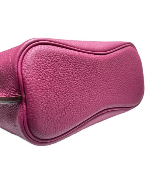 HERMES（エルメス）HERMES (エルメス) ソーケリー 22/シルバー金具/トゴ/ピンク系/X刻印 パープル系 サイズ:22の古着・服飾アイテム