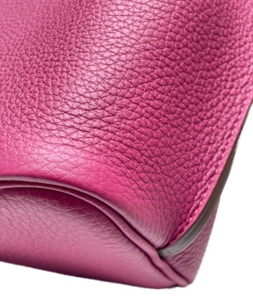 HERMES（エルメス）HERMES (エルメス) ソーケリー 22/シルバー金具/トゴ/ピンク系/X刻印 パープル系 サイズ:22の古着・服飾アイテム