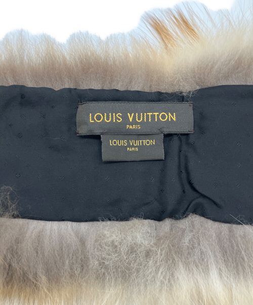 LOUIS VUITTON（ルイ ヴィトン）LOUIS VUITTON (ルイ ヴィトン) ティペット/エシャルプ・ミンクグラム グラディエント ブラックの古着・服飾アイテム
