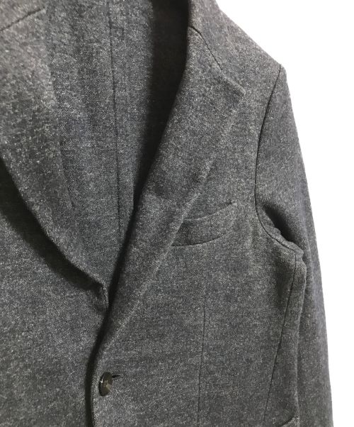 TOMORROW LAND（トゥモローランド）TOMORROW LAND (トゥモローランド) ウールコットンジャガードテーラードジャケット ブラック サイズ:SIZE 48の古着・服飾アイテム