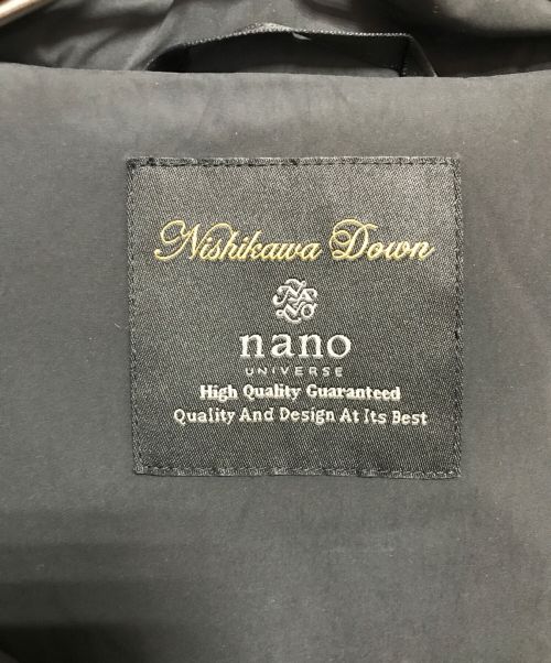 nano・universe（ナノ・ユニバース）nano・universe (ナノ・ユニバース) ダウンジャケット ブラック サイズ:Mの古着・服飾アイテム