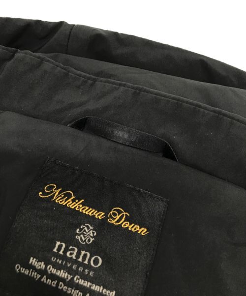 nano・universe（ナノ・ユニバース）nano・universe (ナノ・ユニバース) ダウンジャケット ブラック サイズ:Mの古着・服飾アイテム
