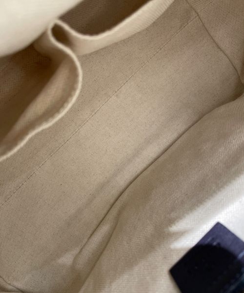 GUCCI（グッチ）GUCCI (グッチ)  GGキャンバス ラニア トートバッグ  ネイビーの古着・服飾アイテム