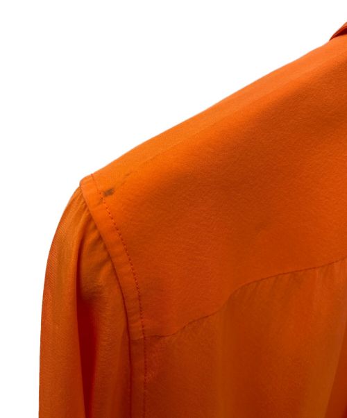 CELINE（セリーヌ）CELINE (セリーヌ) シルクシャツ オレンジ サイズ:38の古着・服飾アイテム