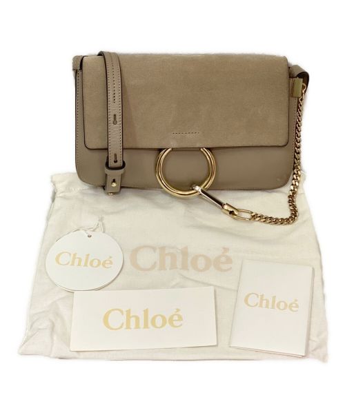 Chloe（クロエ）Chloe (クロエ) FAYE SHOULDER BAG ベージュの古着・服飾アイテム