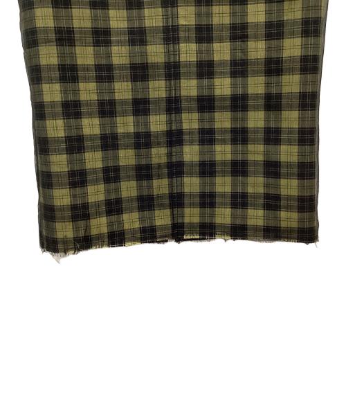 N°21（ヌメロヴェントゥーノ）N°21 (ヌメロヴェントゥーロ) チェックスカート イエロー サイズ:38の古着・服飾アイテム