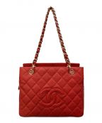 CHANELシャネル）の古着「マトラッセチェーンショルダーバッグ」｜レッド