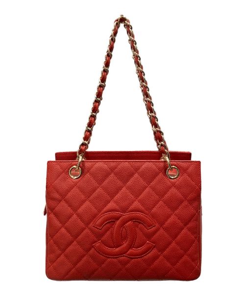 CHANEL（シャネル）CHANEL (シャネル) マトラッセチェーンショルダーバッグ レッドの古着・服飾アイテム