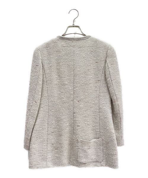 CHANEL（シャネル）CHANEL (シャネル) ツイードジャケット ライトグレー サイズ:36の古着・服飾アイテム