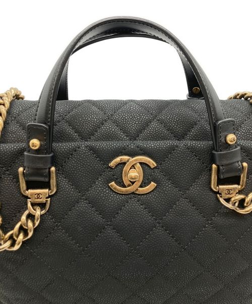 CHANEL（シャネル）CHANEL (シャネル) ココマーク2WAYマトラッセショルダーバッグ ブラックの古着・服飾アイテム