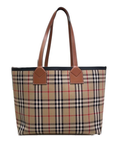 BURBERRY（バーバリー）BURBERRY (バーバリー) ロンドントートバッグ ベージュの古着・服飾アイテム