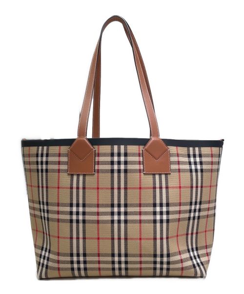 BURBERRY（バーバリー）BURBERRY (バーバリー) ロンドントートバッグ ベージュの古着・服飾アイテム