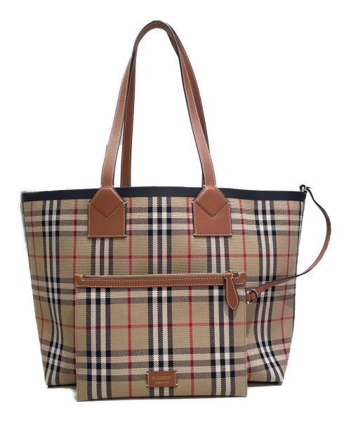 BURBERRY（バーバリー）BURBERRY (バーバリー) ロンドントートバッグ ベージュの古着・服飾アイテム