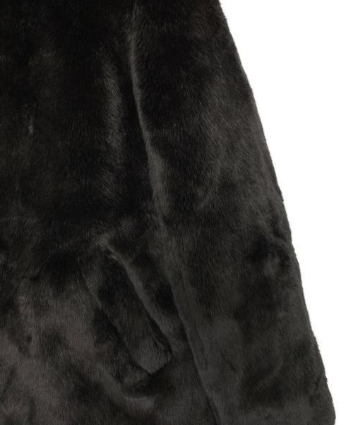 SUPREME（シュプリーム）SUPREME (シュプリーム) Hysteric Glamour (ヒステリックグラマー) Fuck You Faux Fur Coat ブラック サイズ:Mの古着・服飾アイテム