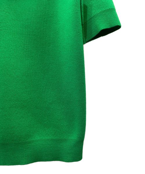 GUCCI（グッチ）GUCCI (グッチ) GGジャガード ウール ニット ポロ グリーン サイズ:Sの古着・服飾アイテム