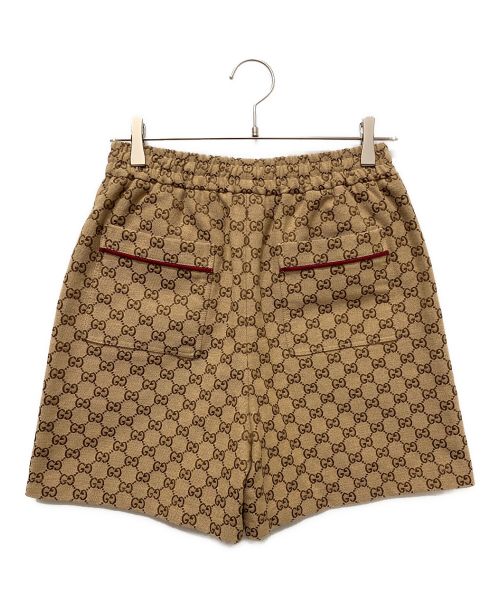 GUCCI（グッチ）GUCCI (グッチ) THE NORTH FACE (ザ ノース フェイス) GG柄 SHORT PANTS ブラウン サイズ:XSの古着・服飾アイテム
