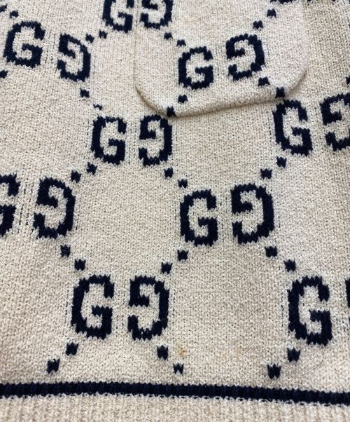 GUCCI（グッチ）GUCCI (グッチ) 22SS　コットンニットワンピース ホワイト サイズ:Sの古着・服飾アイテム