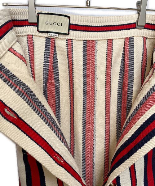 GUCCI（グッチ）GUCCI (グッチ) ミディスカート/ロングスカート トリコロールカラー サイズ:38の古着・服飾アイテム
