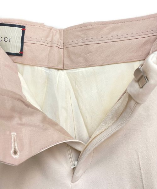 GUCCI（グッチ）GUCCI (グッチ) サイドラインパンツ ピンク サイズ:38 未使用品の古着・服飾アイテム