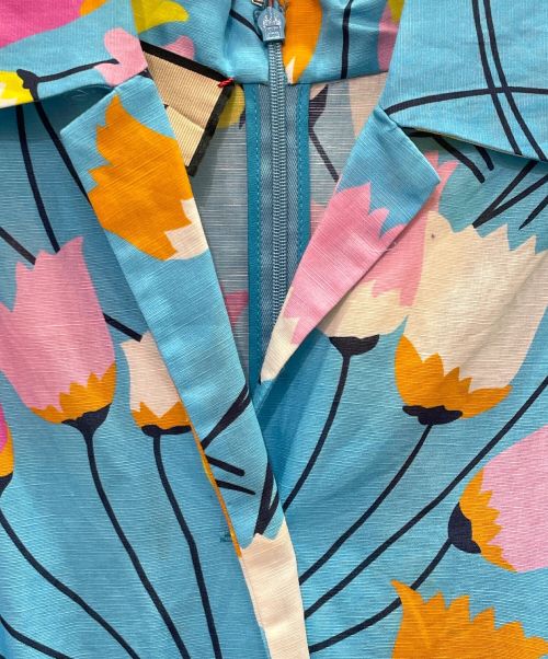 GUCCI（グッチ）GUCCI (グッチ) Tulip print pleated dress ブルー サイズ:36の古着・服飾アイテム