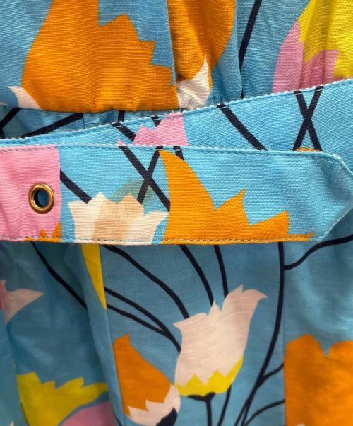 GUCCI（グッチ）GUCCI (グッチ) Tulip print pleated dress ブルー サイズ:36の古着・服飾アイテム
