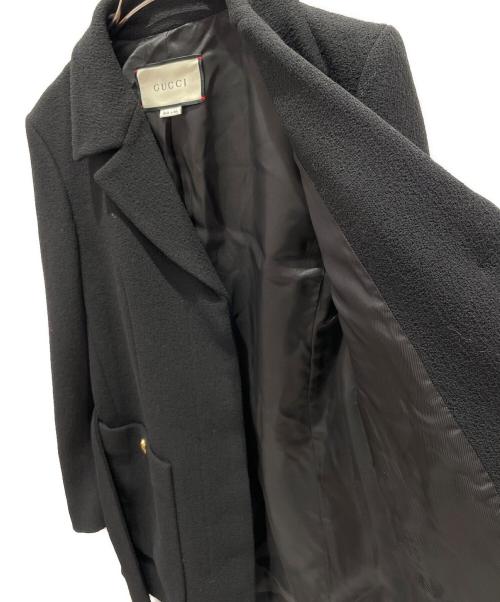 GUCCI（グッチ）GUCCI (グッチ) ウールジャケット ブラック サイズ:36の古着・服飾アイテム