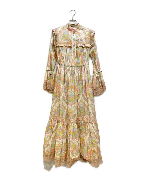 GUCCI（グッチ）GUCCI (グッチ) フォークロアワンピース ピンク サイズ:36の古着・服飾アイテム
