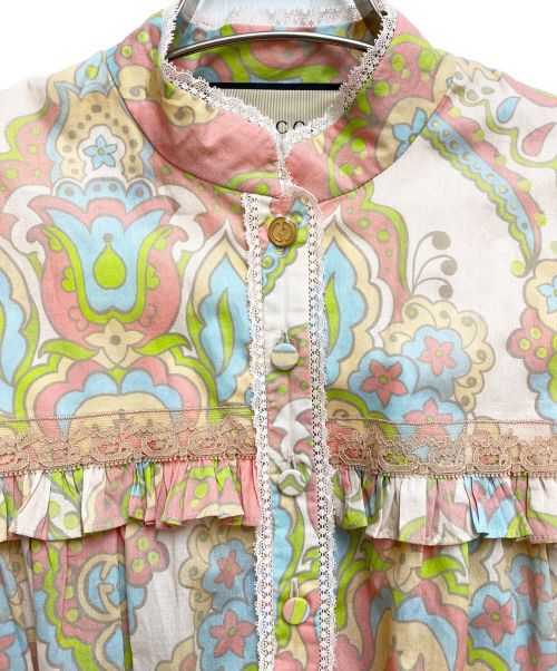 GUCCI（グッチ）GUCCI (グッチ) フォークロアワンピース ピンク サイズ:36の古着・服飾アイテム