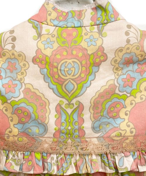 GUCCI（グッチ）GUCCI (グッチ) フォークロアワンピース ピンク サイズ:36の古着・服飾アイテム