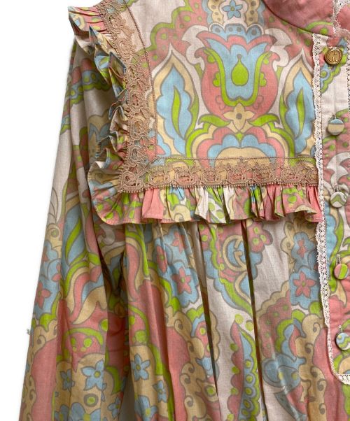GUCCI（グッチ）GUCCI (グッチ) フォークロアワンピース ピンク サイズ:36の古着・服飾アイテム