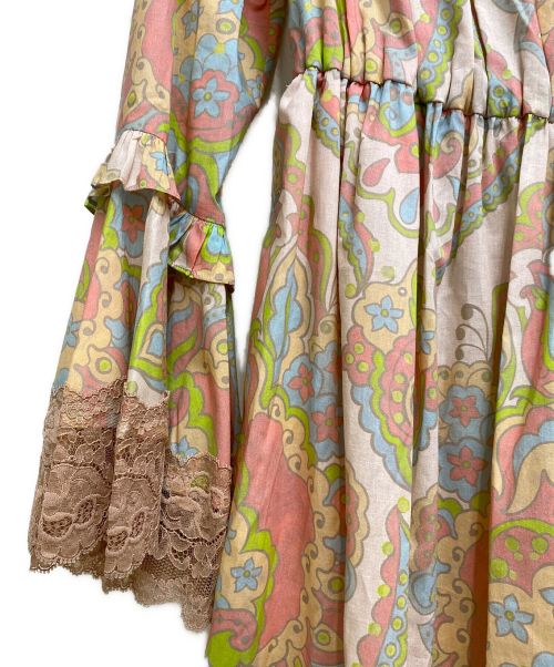 GUCCI（グッチ）GUCCI (グッチ) フォークロアワンピース ピンク サイズ:36の古着・服飾アイテム