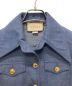 中古・古着 GUCCI (グッチ) デニムシャツジャケット ネイビー サイズ:36：60000円