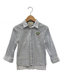 GUCCI（グッチ）の古着「7分袖シャツ」｜スカイブルー