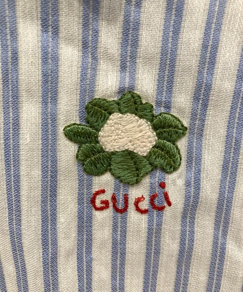 GUCCI（グッチ）GUCCI (グッチ) 7分袖シャツ スカイブルー サイズ:36の古着・服飾アイテム