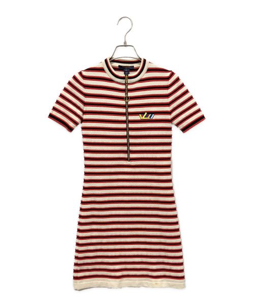LOUIS VUITTON（ルイ ヴィトン）LOUIS VUITTON (ルイ ヴィトン) ボーダーニット ジップワンピース サイズ:XSの古着・服飾アイテム