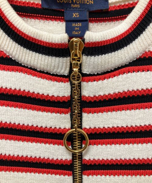 LOUIS VUITTON（ルイ ヴィトン）LOUIS VUITTON (ルイ ヴィトン) ボーダーニット ジップワンピース サイズ:XSの古着・服飾アイテム