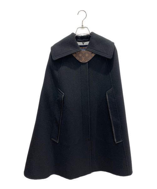 LOUIS VUITTON（ルイ ヴィトン）LOUIS VUITTON (ルイ ヴィトン) モノグラムウールケープコート ブラック サイズ:34の古着・服飾アイテム