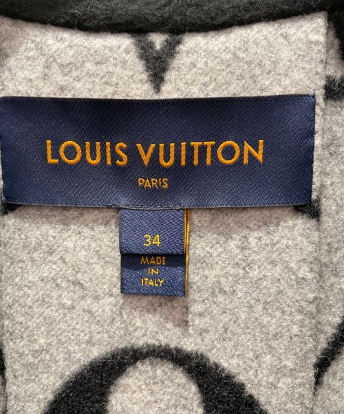 LOUIS VUITTON（ルイ ヴィトン）LOUIS VUITTON (ルイ ヴィトン) モノグラムウールケープコート ブラック サイズ:34の古着・服飾アイテム