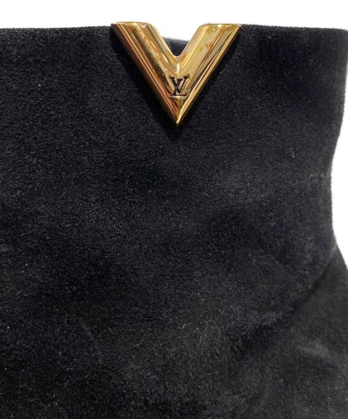 LOUIS VUITTON（ルイ ヴィトン）LOUIS VUITTON (ルイ ヴィトン) ハートブレーカーライン スエードブーツ ブラック サイズ:37の古着・服飾アイテム