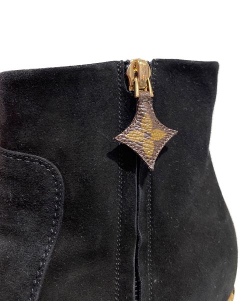 LOUIS VUITTON（ルイ ヴィトン）LOUIS VUITTON (ルイ ヴィトン) ハートブレーカーライン スエードブーツ ブラック サイズ:37の古着・服飾アイテム
