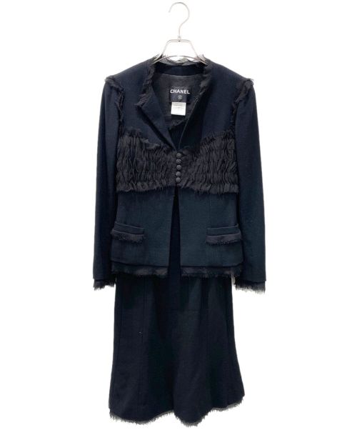 CHANEL（シャネル）CHANEL (シャネル) ワンピースセットアップ ブラック サイズ:34の古着・服飾アイテム