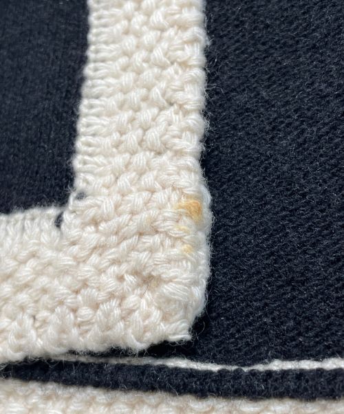 CHANEL（シャネル）CHANEL (シャネル) カシミヤカーディガン アイボリー×ブラック サイズ:34の古着・服飾アイテム