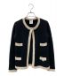 CHANEL（シャネル）の古着「カシミヤカーディガン」｜アイボリー×ブラック