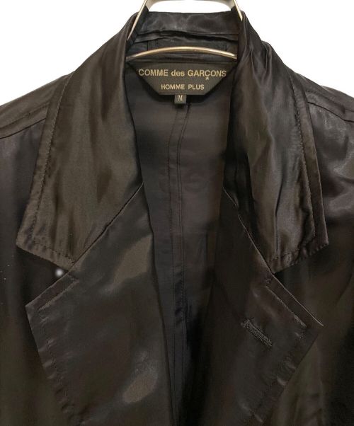 COMME des GARCONS HOMME PLUS（コムデギャルソンオムプリュス）COMME des GARCONS HOMME PLUS (コムデギャルソンオムプリュス) 22SS 花の存在期 キュプラオーバーサイズジャケット ブラック サイズ:Mの古着・服飾アイテム