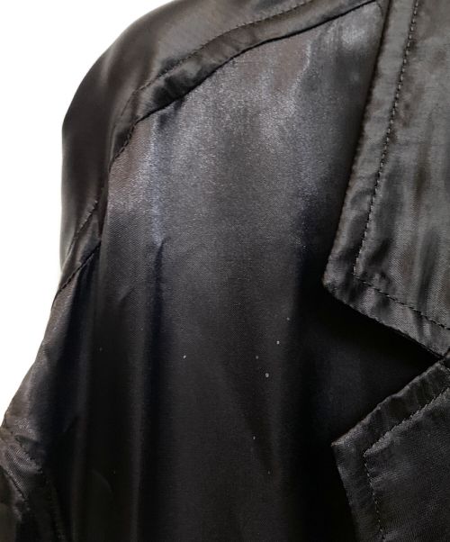 COMME des GARCONS HOMME PLUS（コムデギャルソンオムプリュス）COMME des GARCONS HOMME PLUS (コムデギャルソンオムプリュス) 22SS 花の存在期 キュプラオーバーサイズジャケット ブラック サイズ:Mの古着・服飾アイテム