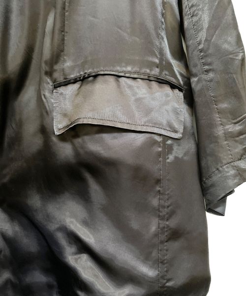 COMME des GARCONS HOMME PLUS（コムデギャルソンオムプリュス）COMME des GARCONS HOMME PLUS (コムデギャルソンオムプリュス) 22SS 花の存在期 キュプラオーバーサイズジャケット ブラック サイズ:Mの古着・服飾アイテム