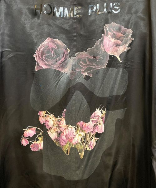 COMME des GARCONS HOMME PLUS（コムデギャルソンオムプリュス）COMME des GARCONS HOMME PLUS (コムデギャルソンオムプリュス) 22SS 花の存在期 キュプラオーバーサイズジャケット ブラック サイズ:Mの古着・服飾アイテム